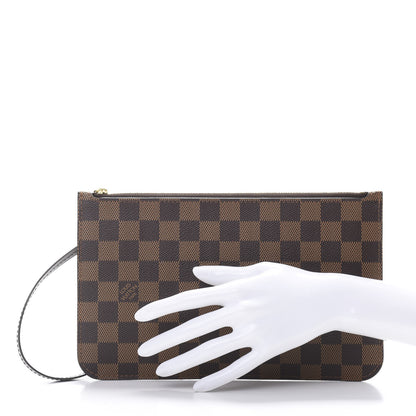 Louis Vuitton Damier Ebene Neverfull MM GM Pochette 2 of 9