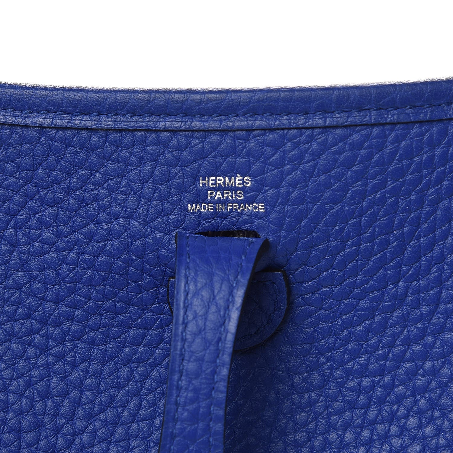 Hermes Taurillon Clemence Evelyne TPM Bleu Electrique 6 of 11