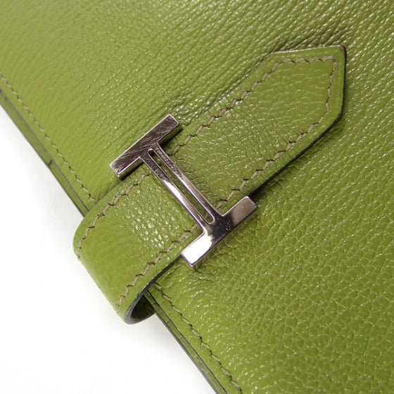 Hermes Courchevel Bearn Twofold Wallet Olive 6 of 11