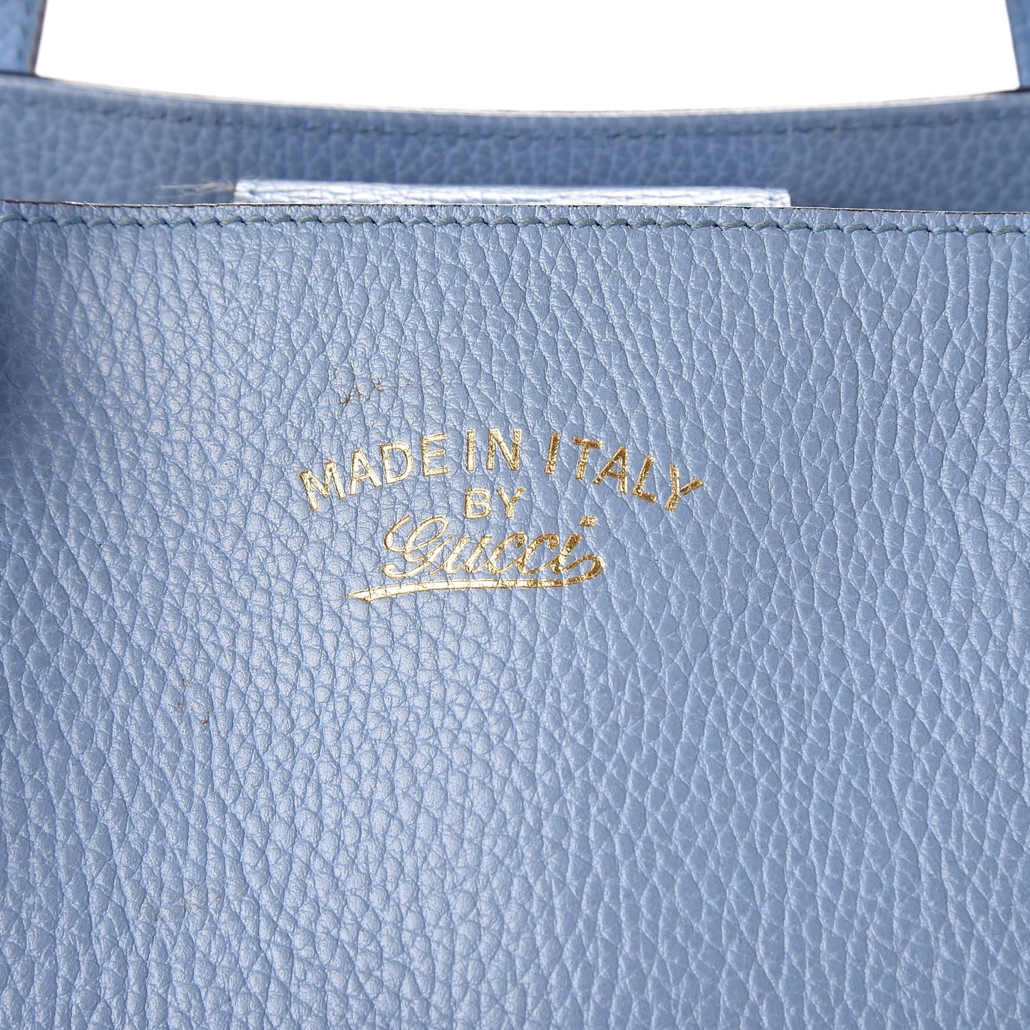 Dollar Calfskin Medium Swing Tote Mineral Blue