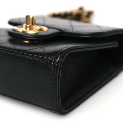 Chanel Goatskin Chic Pearls Clutch On Chain Black 10 of 10