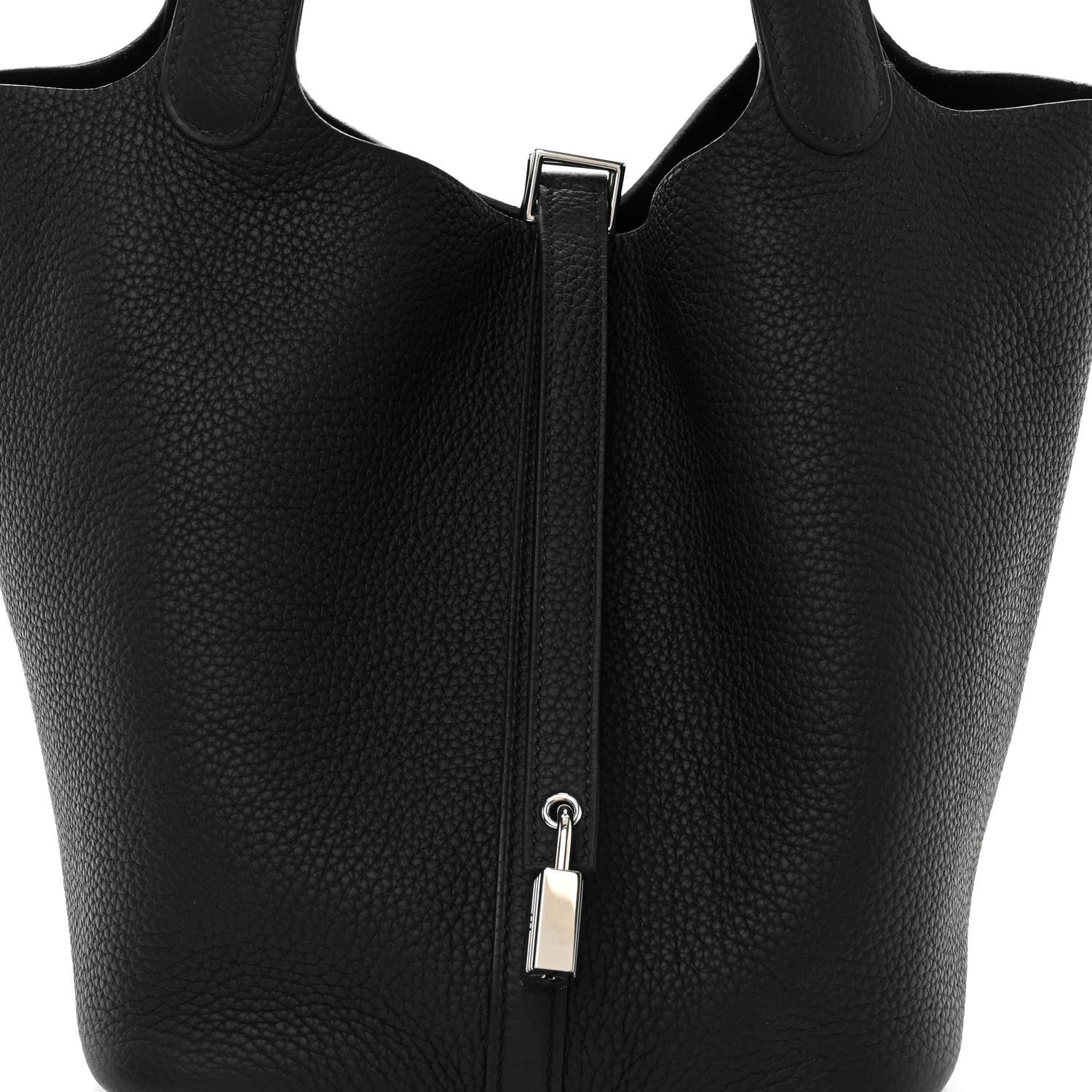 Hermes Taurillon Clemence Picotin Lock 22 MM Black 8 of 9