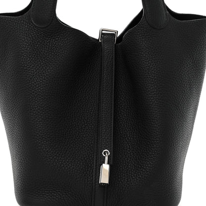 Hermes Taurillon Clemence Picotin Lock 22 MM Black 8 of 9