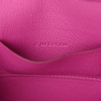 Hermes Chevre Mysore Mini Cinhetic Wallet Rose Pourpre 7 of 11