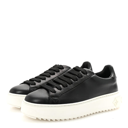 Louis Vuitton Calfskin Time Out Sneakers 35.5 Black 4 of 9