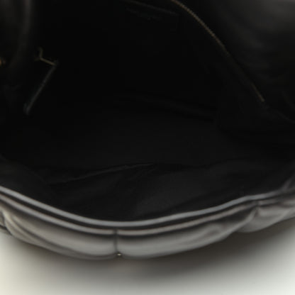 Saint Laurent Lambskin Quilted Medium Loulou Puffer Monogram Chain Satchel Black 5 of 23