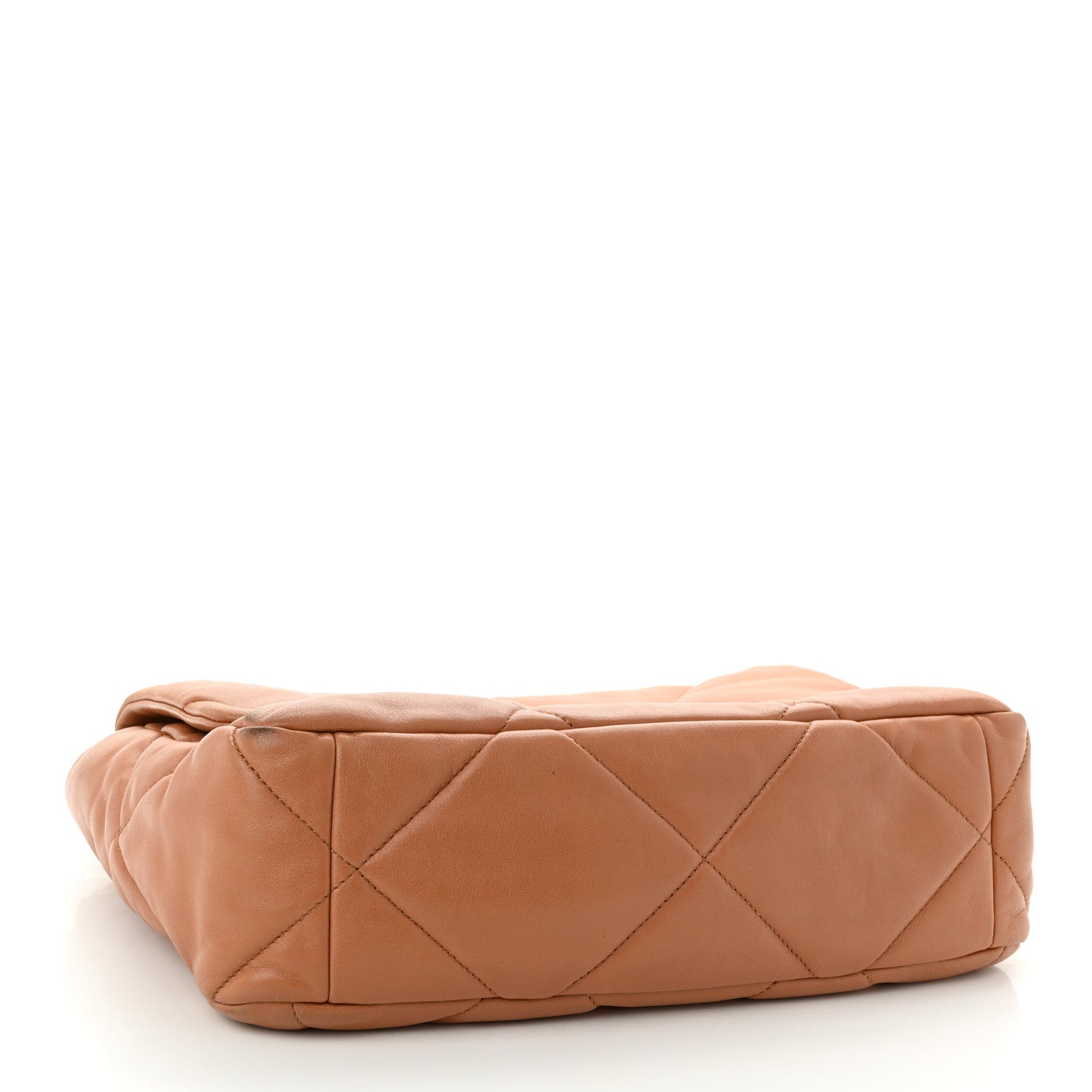 Chanel Lambskin Quilted Large Chanel 19 Flap Brown 4 of 13