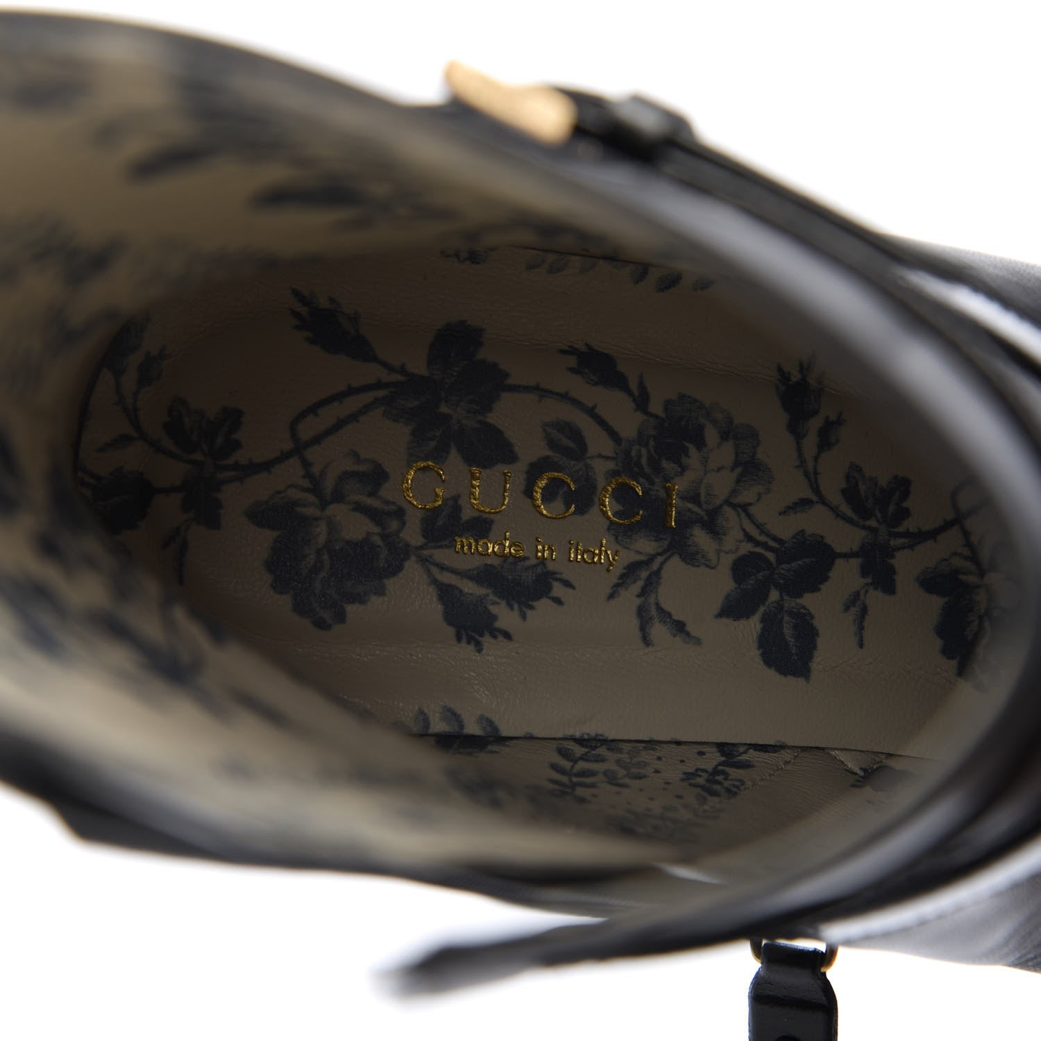 Gucci Malaga Kid GG Geraldine Cap Toe 55mm Ankle Boots 37.5 Black 7 of 10