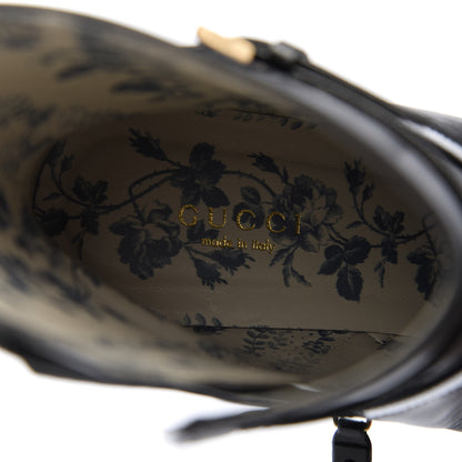 Gucci Malaga Kid GG Geraldine Cap Toe 55mm Ankle Boots 37.5 Black 7 of 10