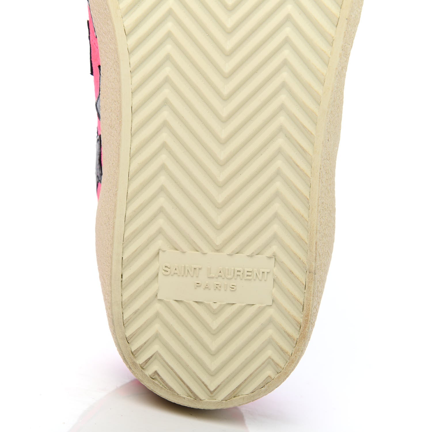 Saint Laurent Suede Star Court Sneakers 35 Pink Black 7 of 9