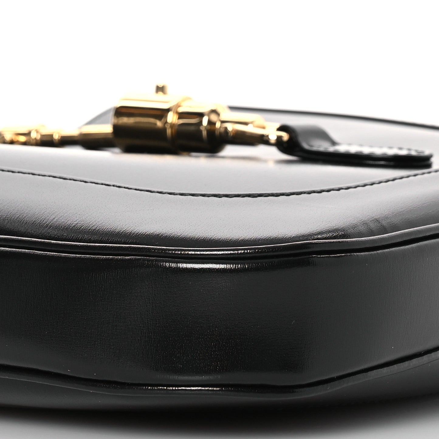 Boarded Dyana Lux Calfskin Small Jackie 1961 Hobo Black