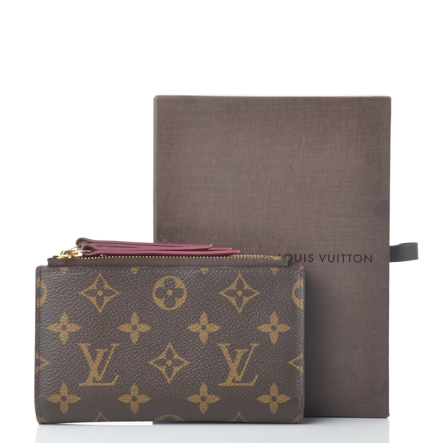 Monogram Adele Compact Wallet Fuchsia