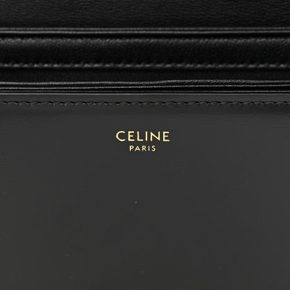 Celine Shiny Calfskin Teen Triomphe Black 6 of 12