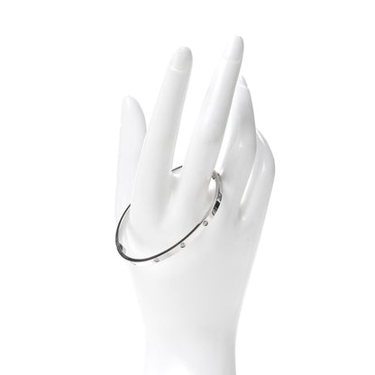Cartier 18K White Gold 10 Diamond Small LOVE Bracelet 18 2 of 6