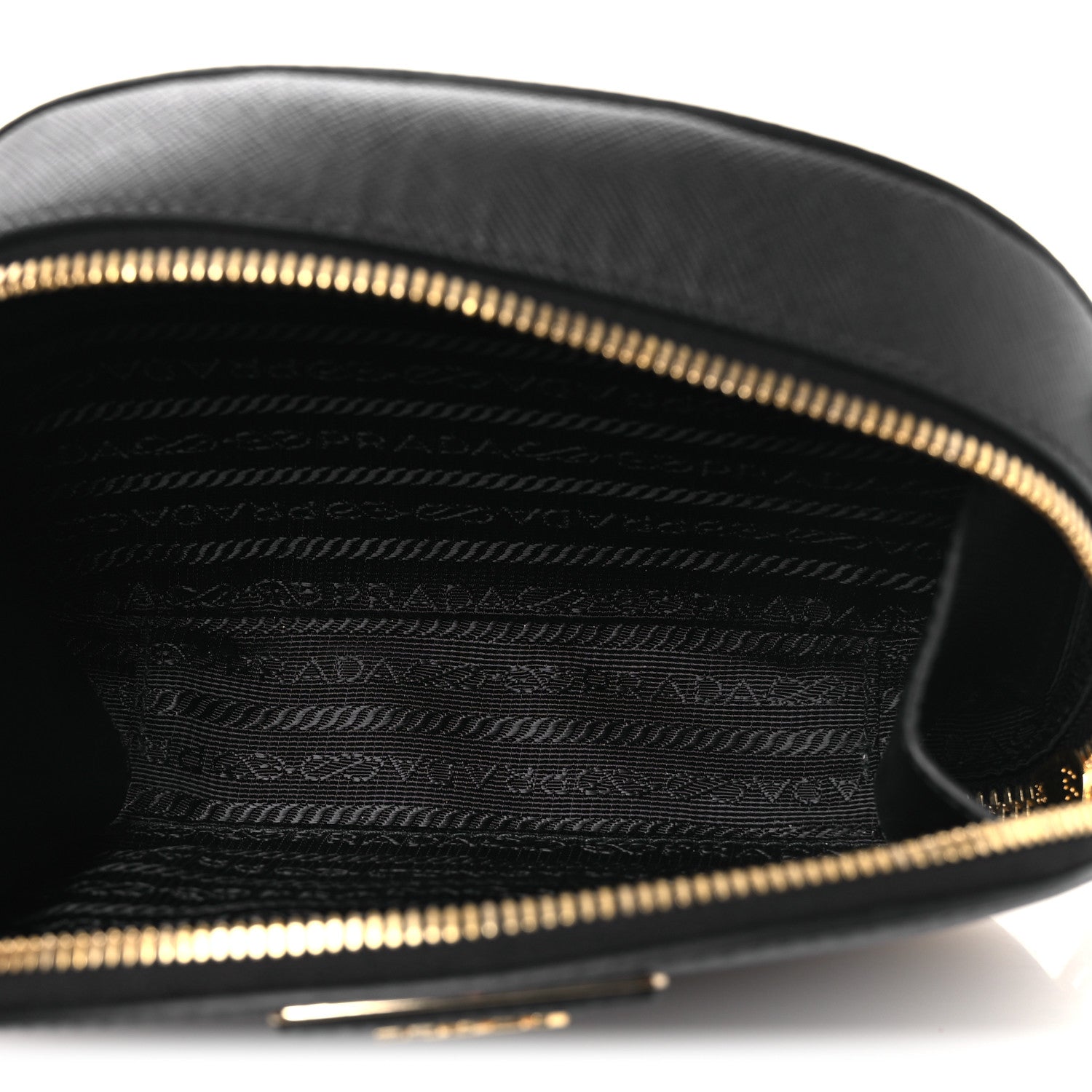 Prada Saffiano Lux Odette Belt Bag Black 4 of 9