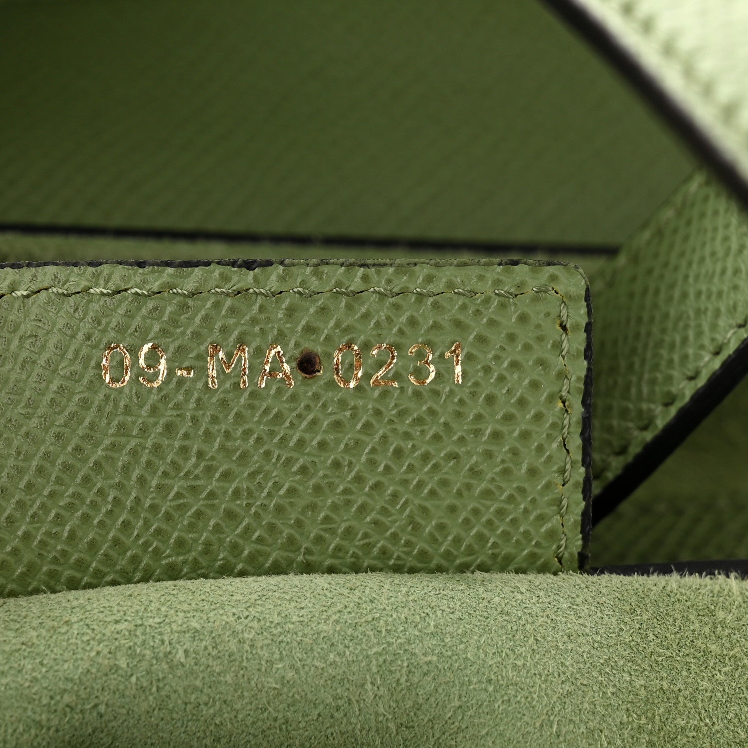 Christian Dior Grained Calfskin Saddle Bag Green 7 of 10