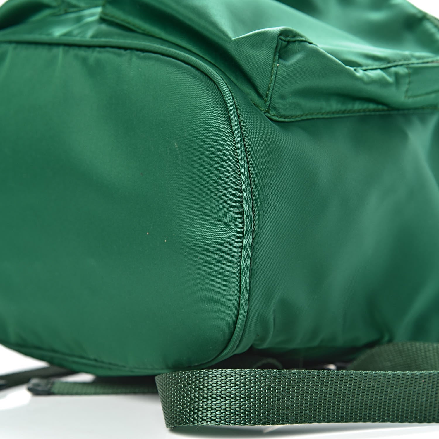 Prada Nylon Vela Saffiano Double Buckle Backpack Oleandro 9 of 10
