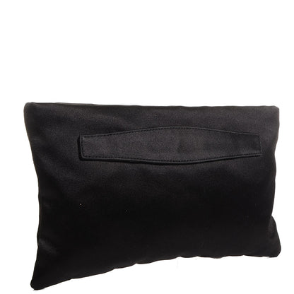 Prada Satin Evening Clutch Black 3 of 10