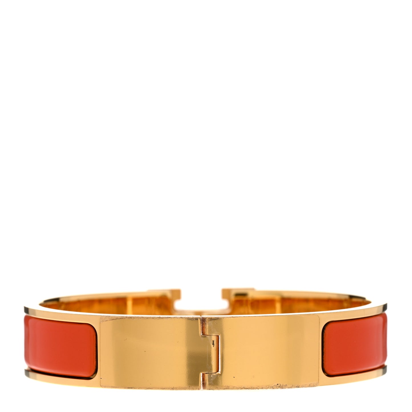 Enamel Narrow Clic Clac H Bracelet PM Orange