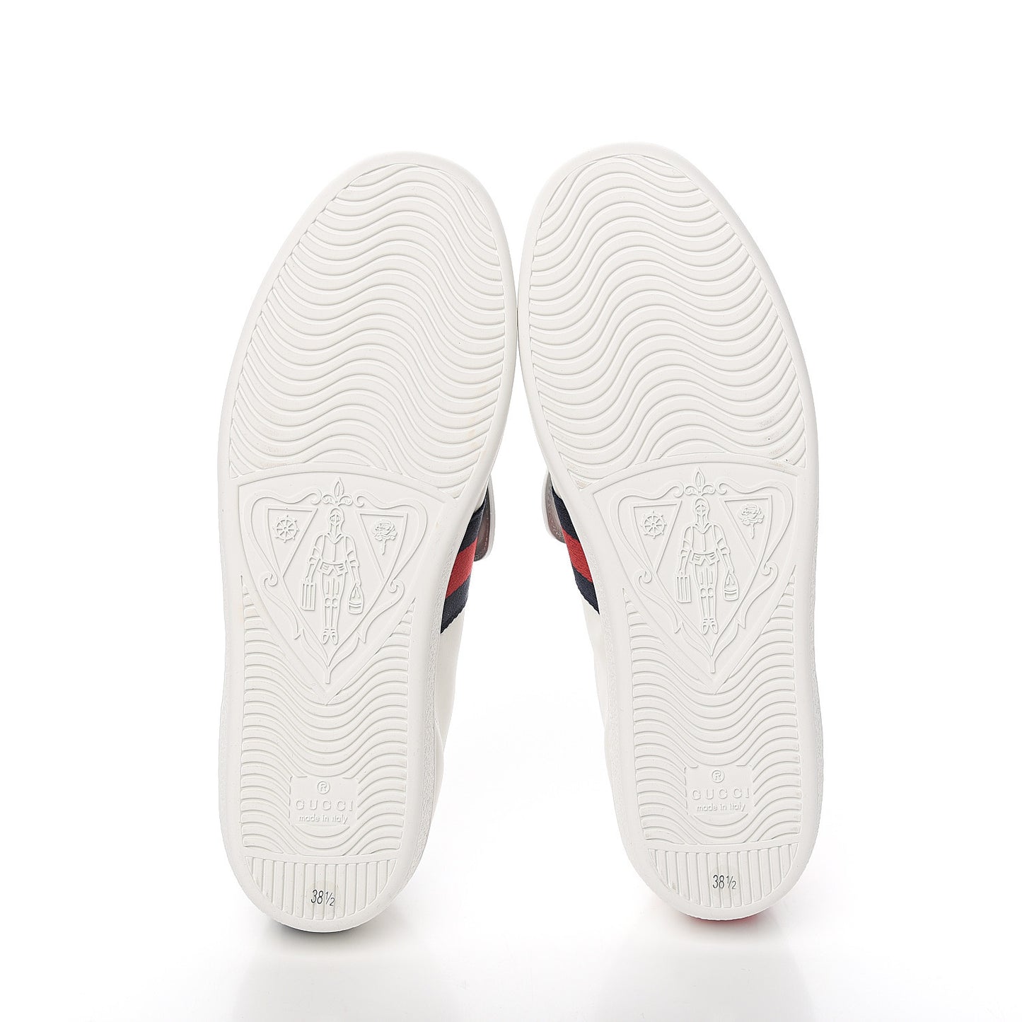 Calfskin Ayers Crystal Web Pineapple Embroidered Womens New Ace Sneakers 38.5 White