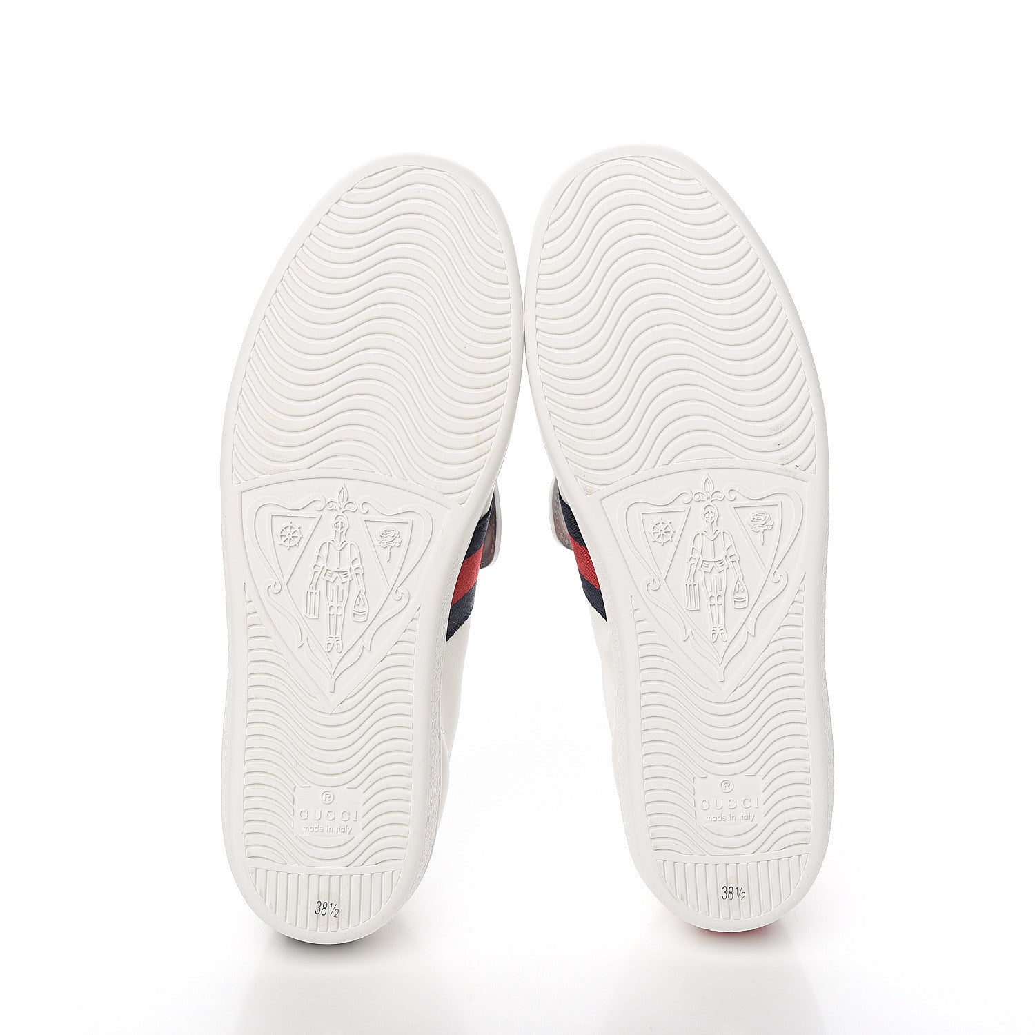Gucci Calfskin Ayers Crystal Web Pineapple Embroidered Womens New Ace Sneakers 38.5 White 6 of 9