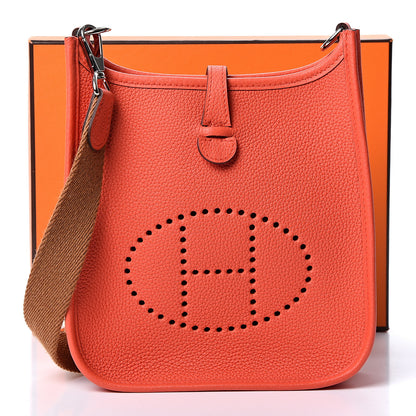 Hermes Taurillon Maurice Amazone Evelyne TPM Capucine Gold 9 of 9