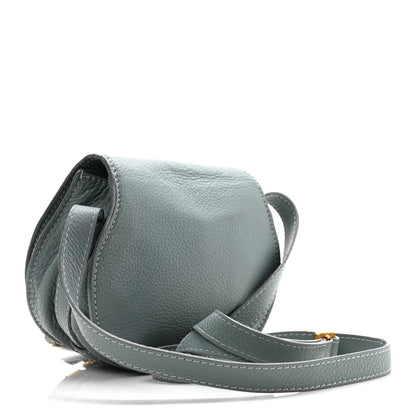 Chloe Calfskin Mini Marcie Round Crossbody Bag Faded Blue 2 of 11