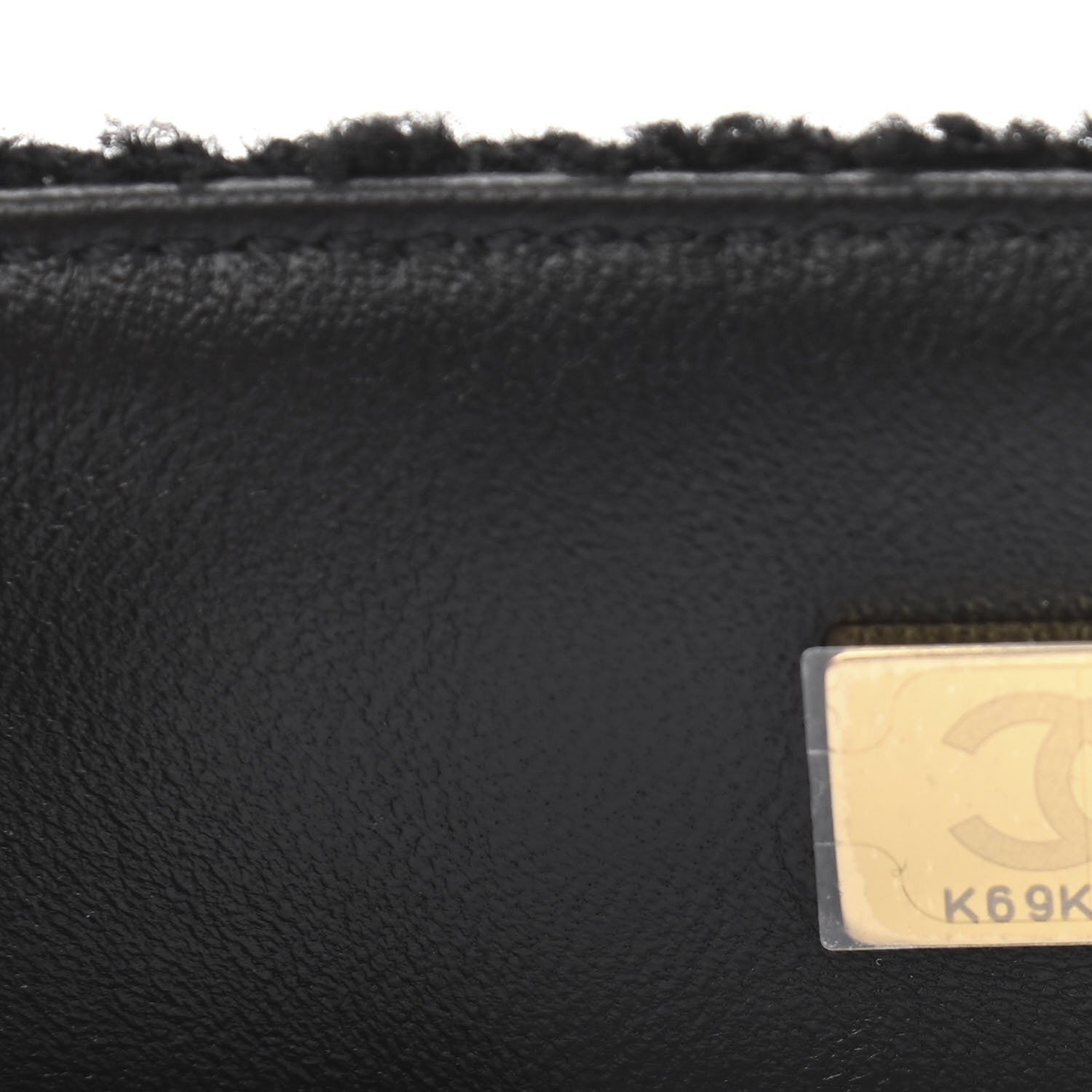 Chanel Tweed Quilted Mini Crystal CC Square Flap Black 7 of 11