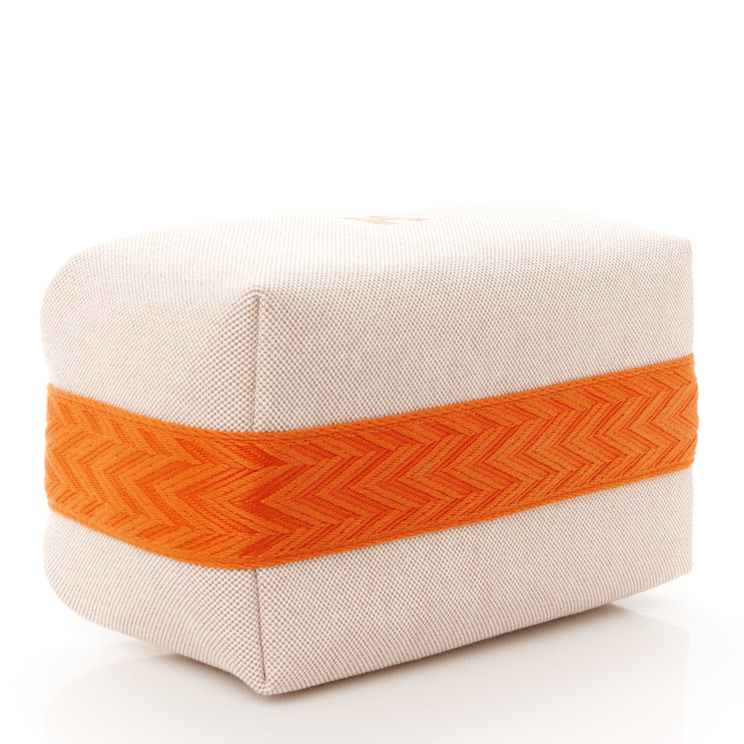 Hermes Canvas Small Bride-A-Brac Pouch Natural Orange 4 of 10