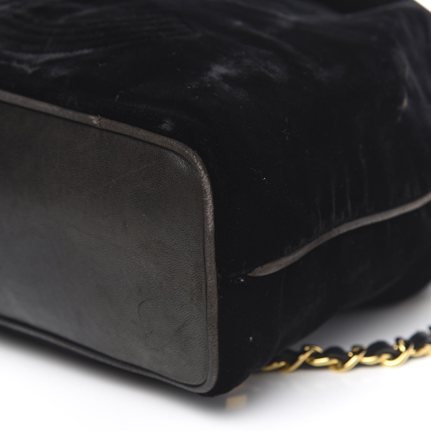 Chanel Velvet Drawstring Backpack Black 11 of 13