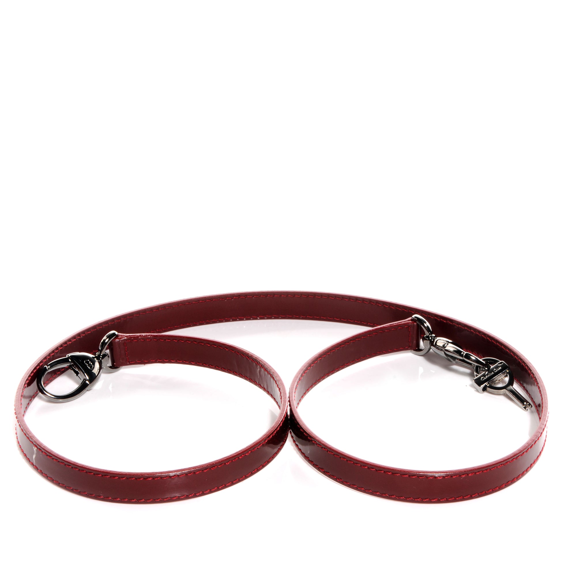 Christian Dior Patent Lady Dior Shoulder Strap Red 1 of 5