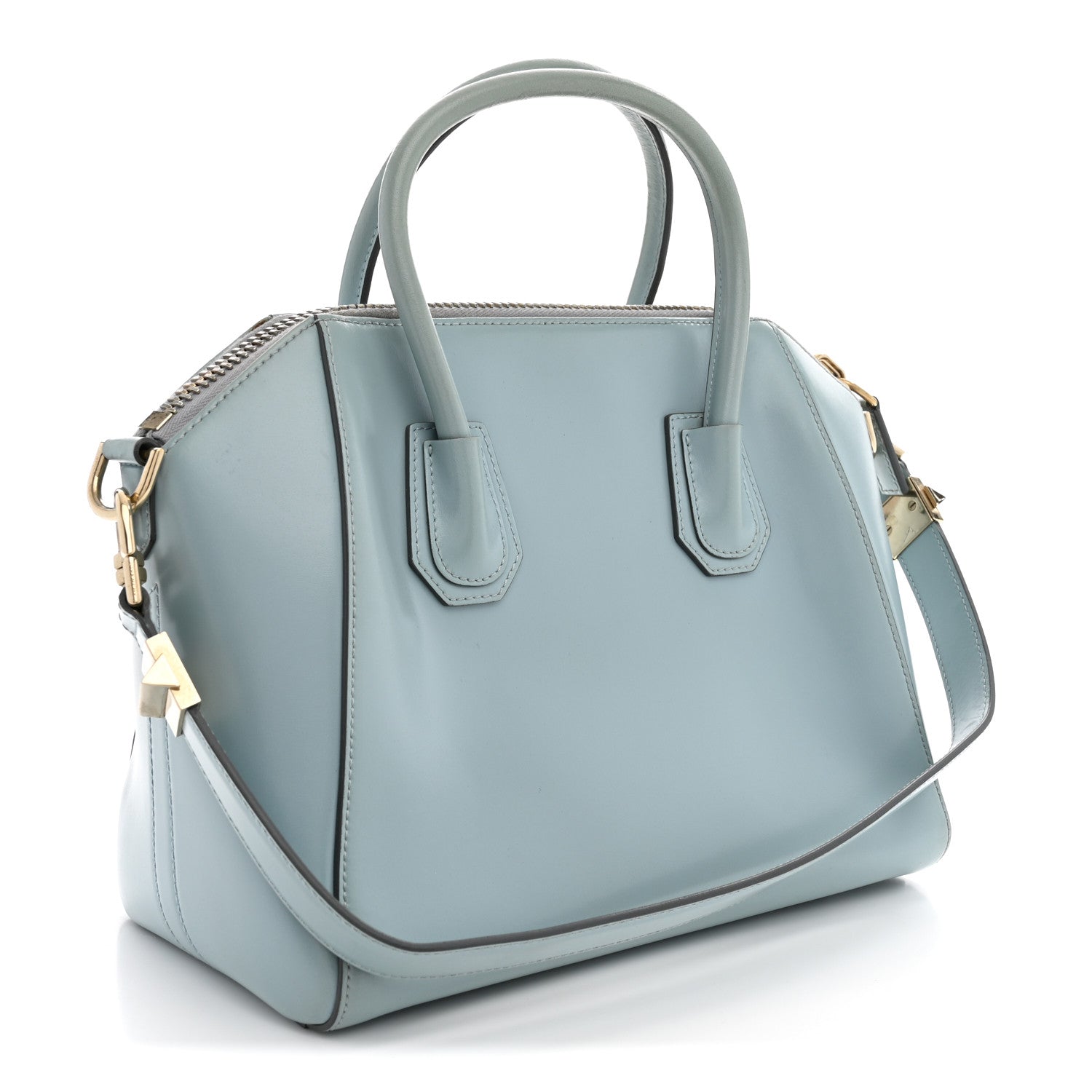 Givenchy Shiny Lord Calfskin Small Antigona Light Blue 3 of 13