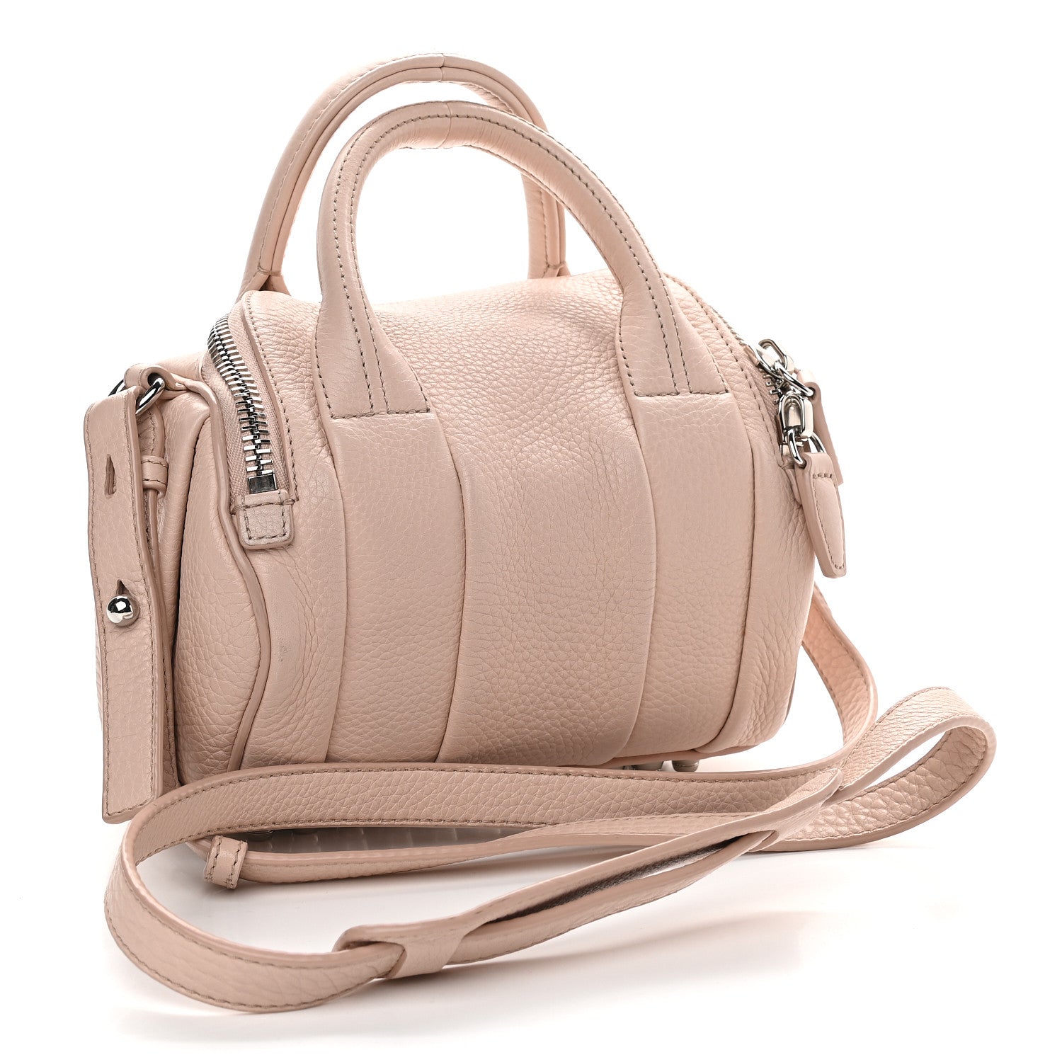 Alexander Wang Pebbled Lambskin Mini Rockie Pink Rhodium Hardware 2 of 8