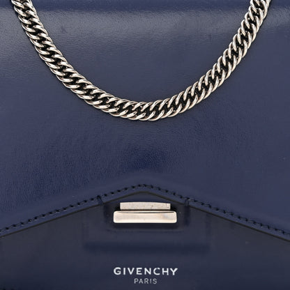 Givenchy Calfskin Bow Cut Chain Wallet Navy 8 of 10