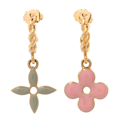 Louis Vuitton Sweet Monogram Earrings Gold Multicolor 1 of 3