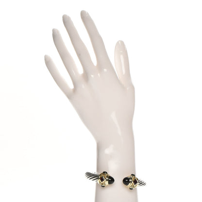 David Yurman Sterling Silver 14K Gold 10mm Cable Renaissance Bracelet 2 of 6