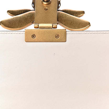 Gucci Calfskin Sylvie Web Queen Margaret Shoulder Bag Mystic White Black 9 of 11