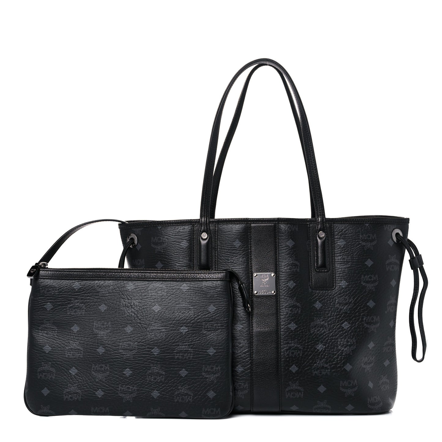 Visetos Medium Liz Reversible Shopper Tote Black
