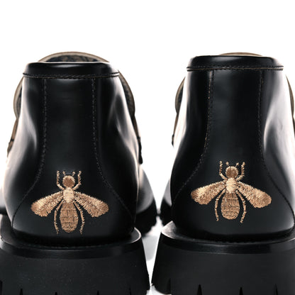 Gucci Cordovan Lux Mens Harald Horsebit Ankle Boots 9 Black 11 of 13