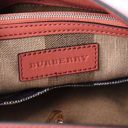 Burberry Canvas Mega Check Medium Ashby Tassel Hobo Cinnamon Red 5 of 9