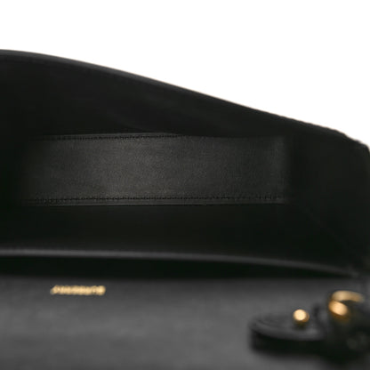 Burberry Calfskin Vintage Check New Hampshire Bag Black 5 of 9