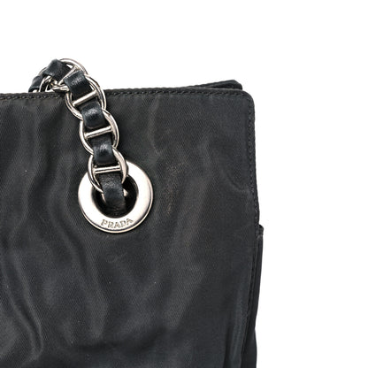 Prada Tessuto Nylon Chain Shoulder Bag Asfalto 14 of 19