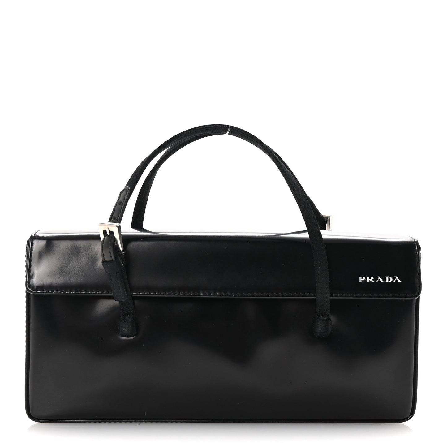 Spazzolato Mini Clutch Bag Black