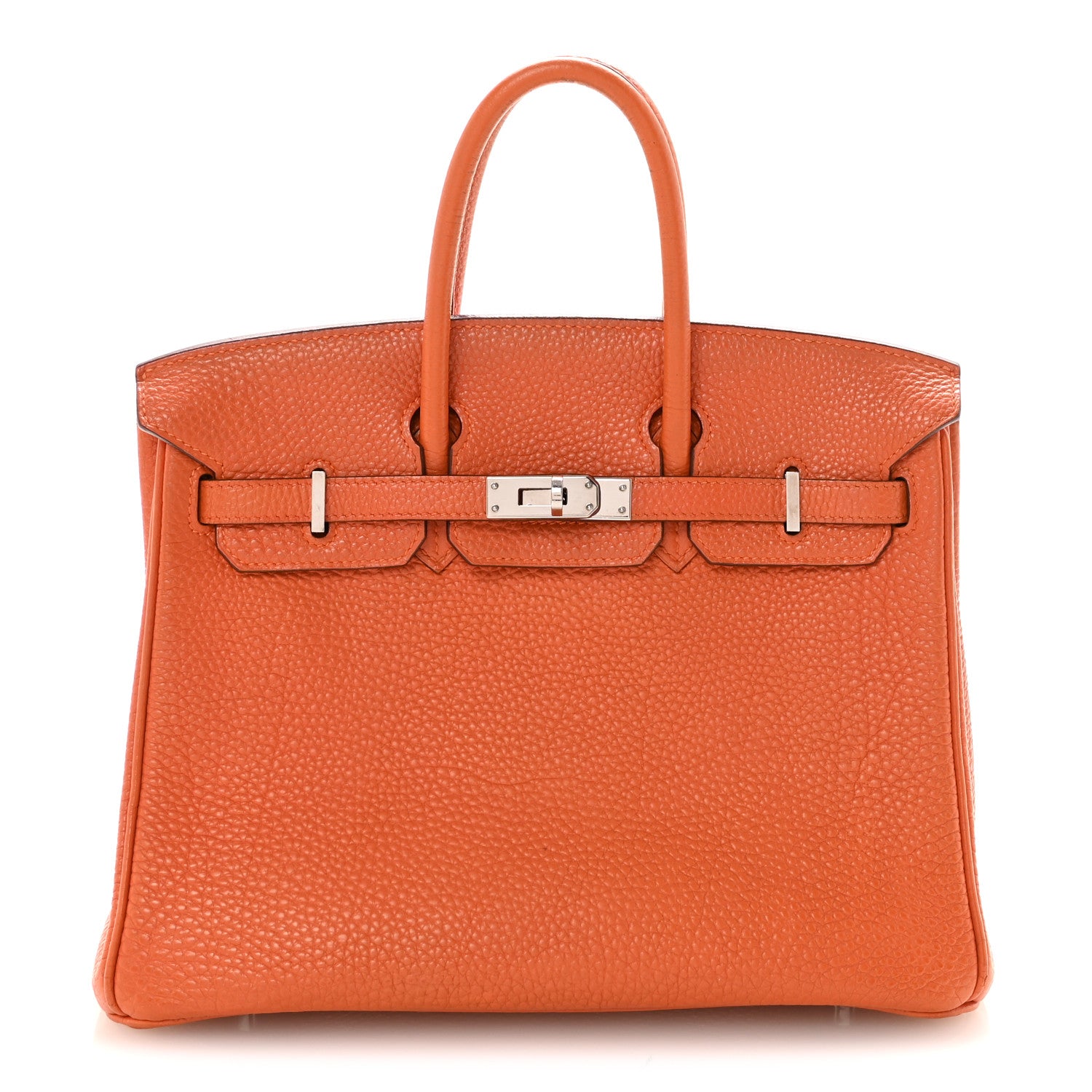 Hermes Togo Birkin 25 Orange 1 of 9