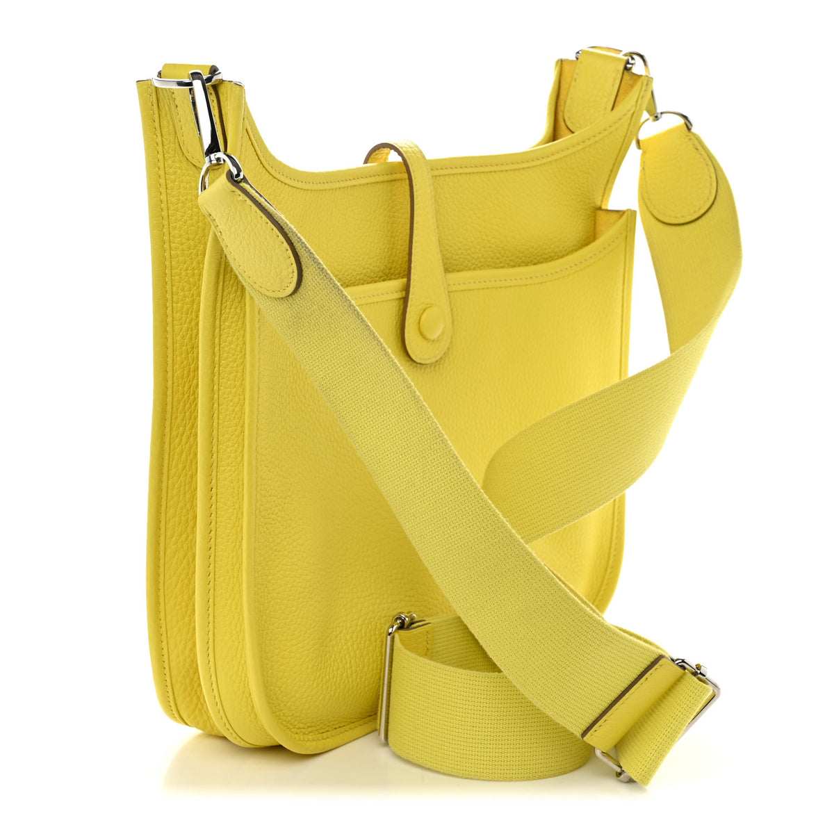 Hermes Taurillon Clemence Evelyne III PM Lime 3 of 11