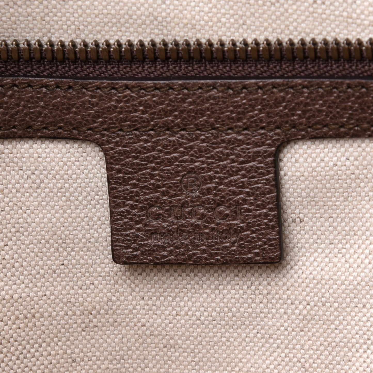 GG Supreme Monogram Web Medium Ophidia Messenger Bag Brown