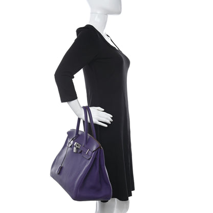 Hermes Togo Birkin 35 Iris 2 of 12