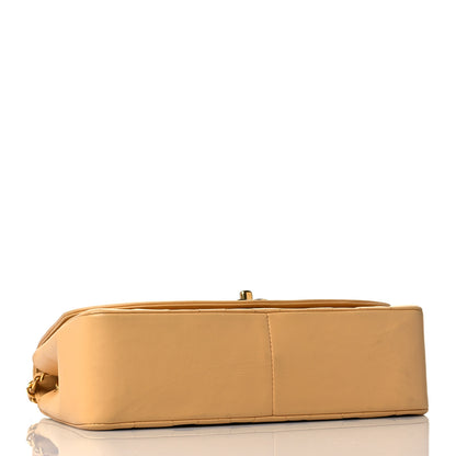 Chanel Lambskin Quilted Small Single Flap Beige 4 of 11