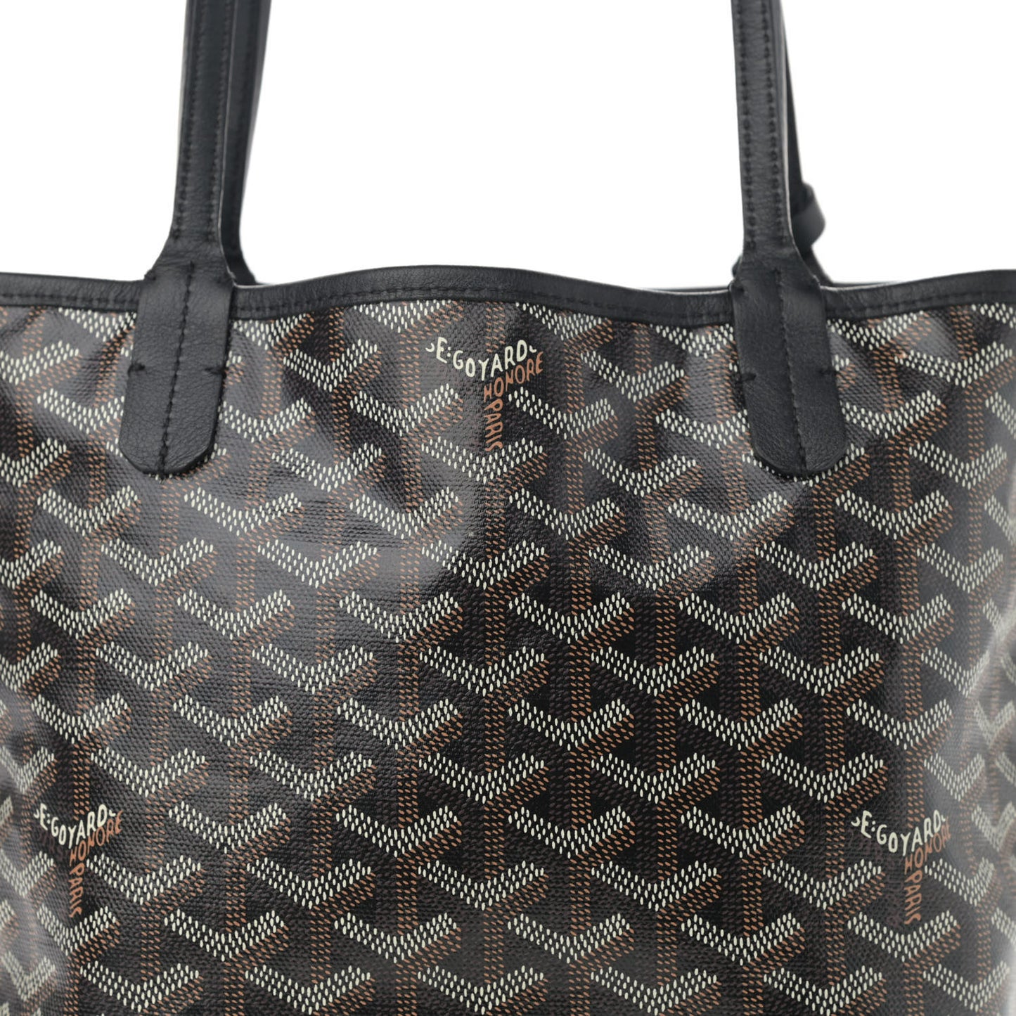 Goyardine Reversible Mini Anjou Black