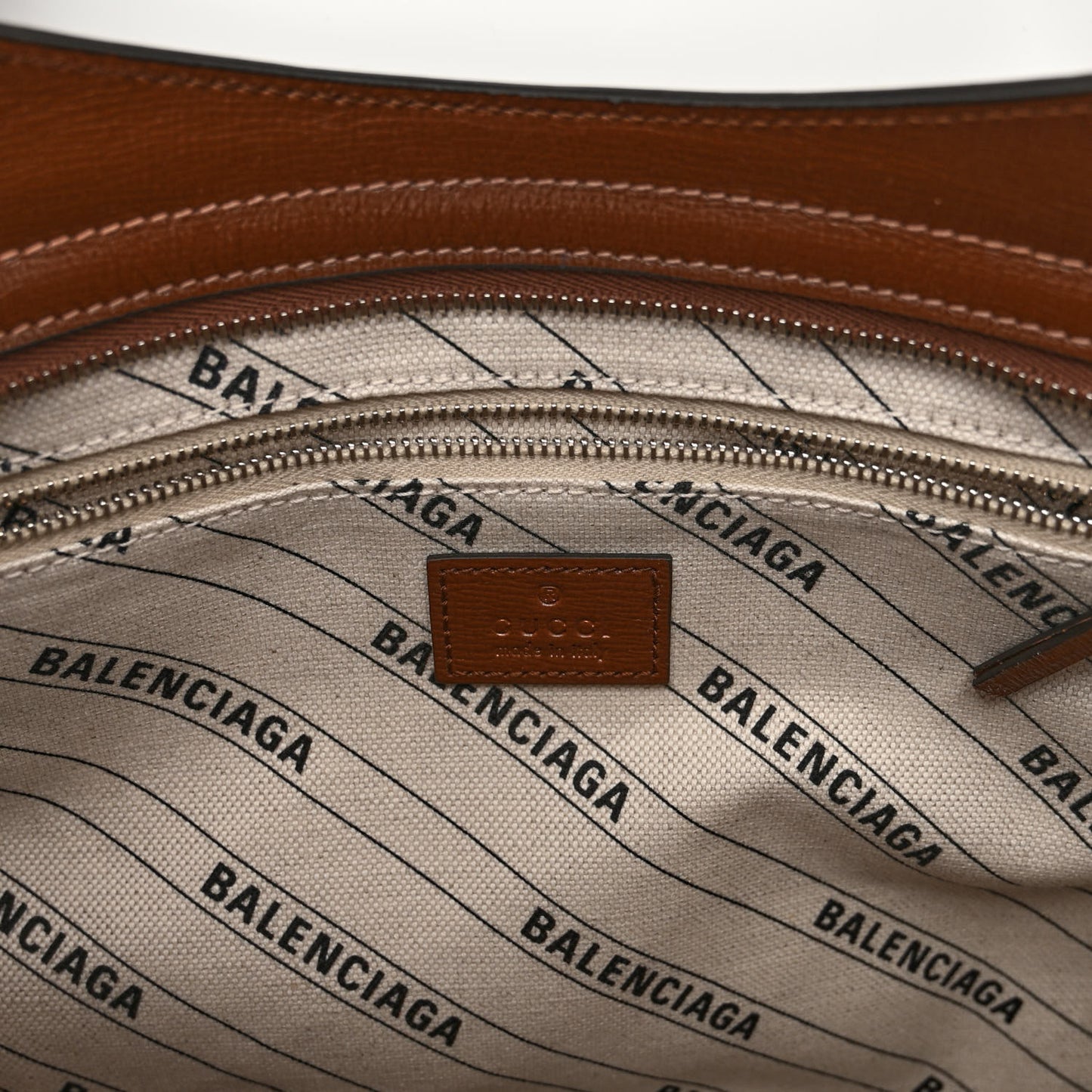 X GUCCI GG Monogram Azalea Calfskin Neo Classic Silver Hardware Medium City Beige Ebony Brown Sugar